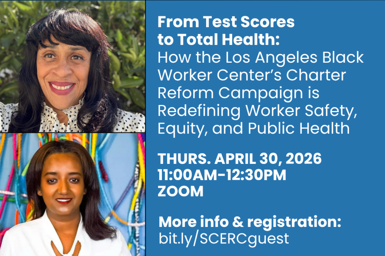 April SCERC Guest Speaker Series Flyer