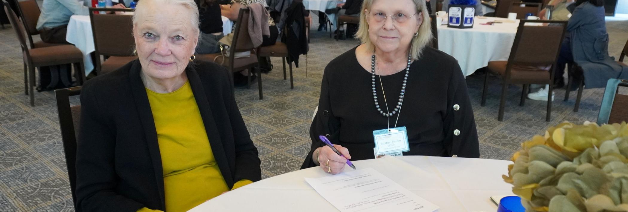 Dr. Thomas with advisory board member
