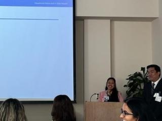 Megan Guardiano and Paul Boy delivered a podium presentation.